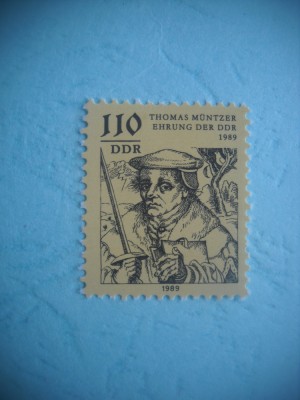 HOPCT TIMBRE MNH 1260 TEOLOG THOMAS MUNTZER -1 VAL-1989-GERMANIA DDR/RDG foto