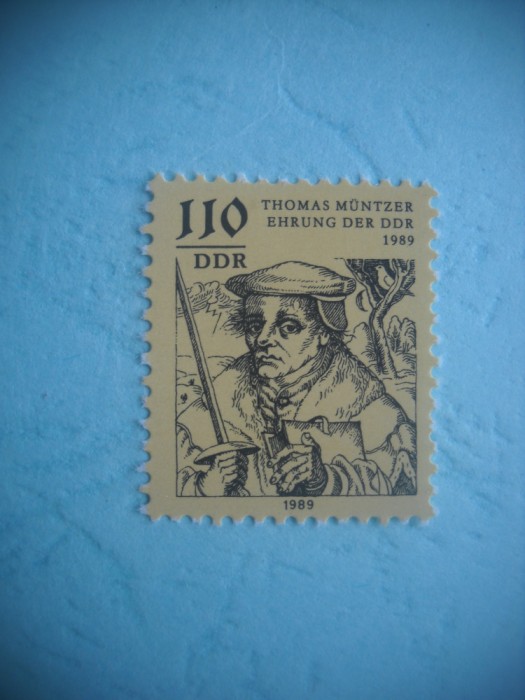HOPCT TIMBRE MNH 1260 TEOLOG THOMAS MUNTZER -1 VAL-1989-GERMANIA DDR/RDG