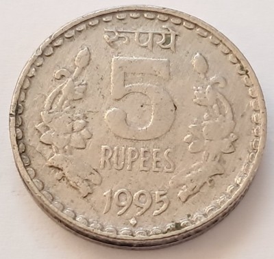 India, 5 Rupees 1995 foto