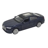 Macheta BMW Seria 7 albastru 1:34 replica metal usi deschise cu resort