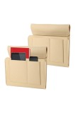 Pungă de depozitare cu velcro pentru noptieră, pachet de 2 bucăți, 32x21 cm, pentru telefoane, tablete și telecomenzi &ndash; galben