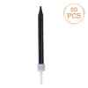Set Lum&acirc;nări Aniversare, 10 Bucăți, Negru cu Glitter, 5 cm, Oem