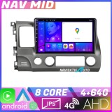 Navigatie Honda Civic Sedan Android 12, 4GB RAM, 64GB, CarPlay, 720P