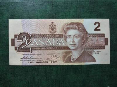 CANADA 2 DOLARI 1986 AUNC foto