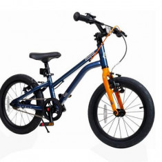 Bicicleta Royal Baby Kable-Belt, roti 16inch cadru aluminiu, Frane V-brake (Albastru)