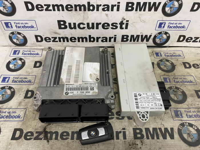 Kit pornire ECU CAS calculator motor BMW E90,E60,E65,E65,X3 3.0d 231cp