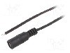 Cablu alimentare DC, cabluri, DC 5,5/2,1 soclu, negru, 2m, BQ CABLE - DC.CAB.6000.0200