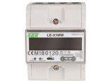 Contor Digital LCD pentru Șină DIN 5A LE-03MW