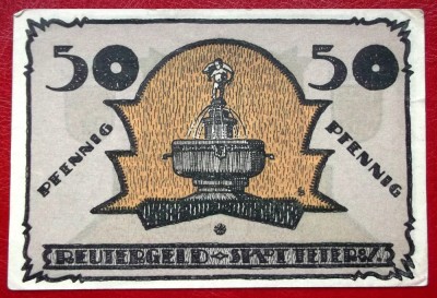 Germania notgeld 50 pfennig 1921 Teterow ** foto