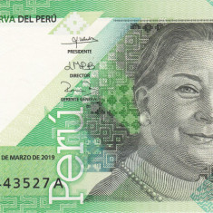 Bancnota Peru, 10 Soles 2019, necirculata