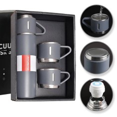 Cana Termos de 500 ml din Otel Inoxidabil , Design Modern si Inchidere Ermetica