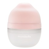 Biberon Anticolici Mombella Breast-Like, 120ml, Tetina S flux lent, 100% Silicon, Old Roze