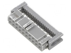Conector IDC mufă mamă 20 PIN 1,27mm 2,5A pentru cablu-bandă