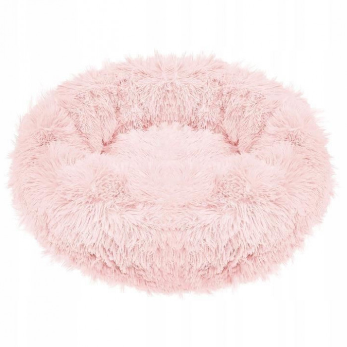 Culcus moale, pentru caine/pisica, roz murdar, 70 cm