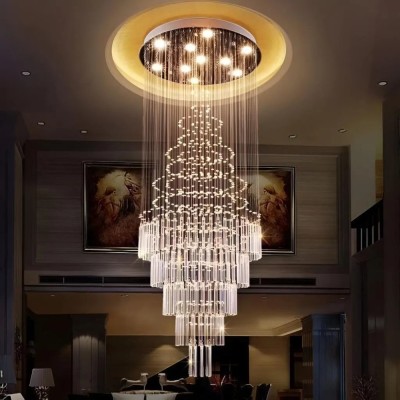 Candelabru Cristal LED 80W Marino Auriu 60cm foto