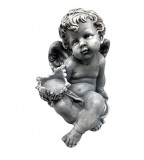 Cumpara ieftin Statueta decorativa, Inger, Gri, 30 cm, DV75-4K