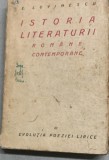 Istoria literaturii contemporane - Eugen Lovinescu - din biblioteca lui Geo Dumitrescu - vol III Evolutia poeziei lirice