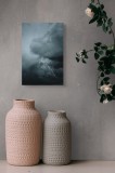 Tablou Canvas, "Furtună cu fulgere &icirc;n noapte", Fulger, Norii, Cer, Furtună, &Icirc;ntuneric, V&acirc;nt, Dramatic, Natură, Energie, Tensiune, 26 x 39 cm, CMCLASS