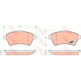 Placute frana Land Rover Freelander (Ln), 02.1998-10.2006, Range Rover 3 (Lm), 03.2002-12.2012, TRW