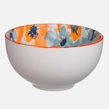 Set 6 boluri decorative, 6.5x12 cm, Bej Mat, cu model floral interior, CMCLASS