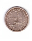 Moneda SUA 1 dollar/dolar 2000 P Sacagawea, stare foarte buna, curata