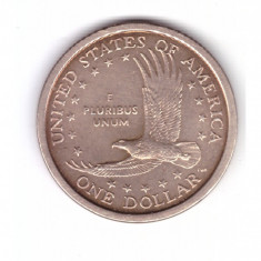 Moneda SUA 1 dollar/dolar 2000 P Sacagawea, stare foarte buna, curata