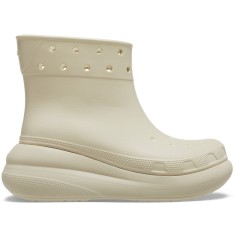 Cizme Crocs Classic Crush Rain Boot Bej - Bone foto