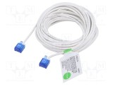 Patch cord RJ45 U/UTP Cat 6a alb 7,5m LOGILINK
