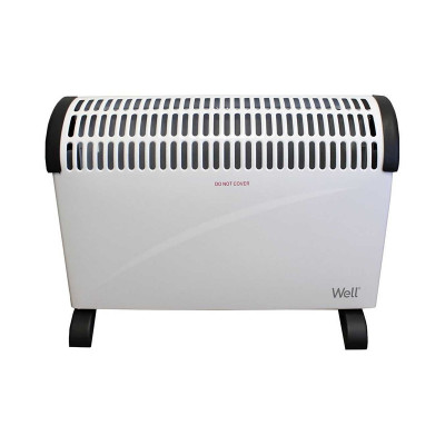 Convector electric Well, 2000 W, termostat reglabil, 3 trepte, Alb foto