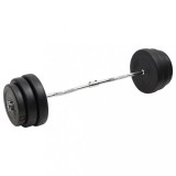 VidaXL Set halteră ondulată cu greutăți, 90 kg
