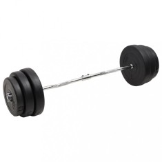 vidaXL Set haltera ondulata cu greuta?i, 90 kg foto