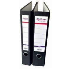 Biblioraft marmorat A4 Optima Economy, margine metalică, lățime 5 cm