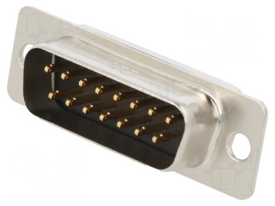 Conector D-Sub 15PIN Mufă Tată Aurit HD foto