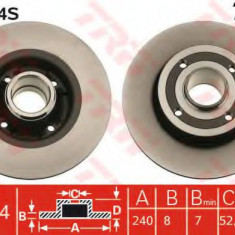 Disc frana RENAULT CLIO III (BR0/1, CR0/1) (2005 - 2012) TRW DF4274S