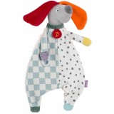 Jucarie cu inel pentru suzeta - Catelus NATUR