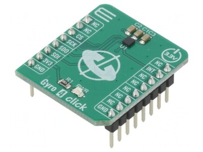 GYRO 4 CLICK Giroscop SPI 3.3V Placă Prototip foto