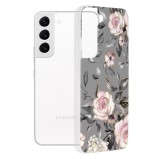 Husa Samsung Galaxy S22 5G Techsuit Marble, Bloom of Ruth Gray