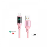Cablu Mcdodo Digital HD Silicone Fast Charging USB la Lightning ,3A,1.2m, Pink