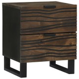 VidaXL Dulap de noapte castan 40 x 33 x 46 cm Lemn masiv de mango