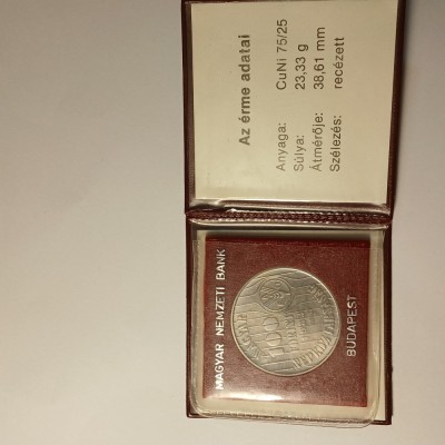 Moneda comemorativa 100 forinti Ungaria 1983 BU foto