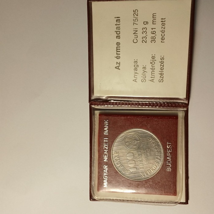 Moneda comemorativa 100 forinti Ungaria 1983 BU