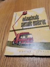 AUTOVEHICULE SPECIALE MODERNE - Vasile Parizescu - Editura Tehnuca, 1965, 232 p.