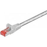 Cablu de retea RJ45 CAT 6 S/FTP (PiMF) 0.15m transparent, Goobay G92460