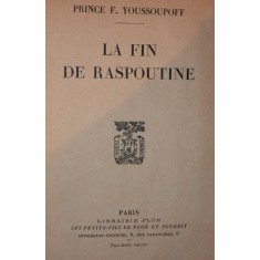 LA FIN DE RASPOUTINE