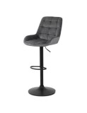 Scaun de bar ABS 145, ergonomic, catifea, suport picioare, inaltime reglabila, 100 kg