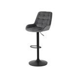 Scaun de bar ABS 145, ergonomic, catifea, suport picioare, inaltime reglabila, 100 kg