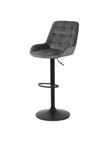 Scaun de bar ABS 145, ergonomic, catifea, suport picioare, inaltime reglabila, 100 kg