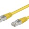Patch cord galben 0,5m SF/UTP 5e CCA PVC 26AWG
