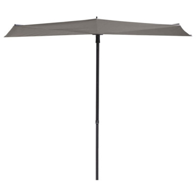 Madison Umbrelă de soare balcon Sun Wave, gri deschis, 270x150 cm foto