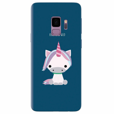 Husa silicon pentru Samsung S9, Horn To Be Wild Cute Unicorn foto